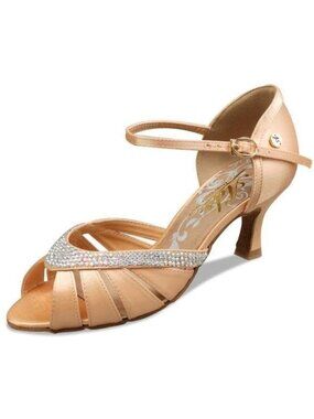 NEW Aplus Ladies Women Ballroom Dance Shoes A6801 2.5" Heel US Women's Size 8.5